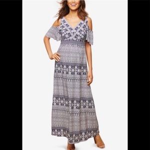 Jessica Simpson Maternity Maxi Dress Boho XL